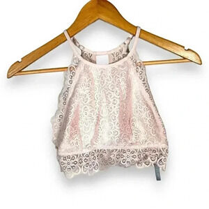 Aerie baby pink lace  bralette S